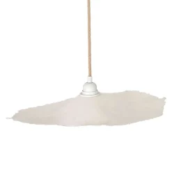 Fabrique de Styles Suspensions*Abat-jour blanc beige d44cm - Louise