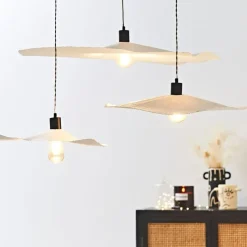 Fabrique de Styles Suspensions*Abat-jour blanc beige d44cm - Louise