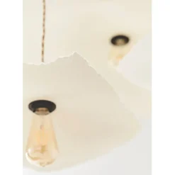 Fabrique de Styles Suspensions*Abat-jour blanc beige d44cm - Louise