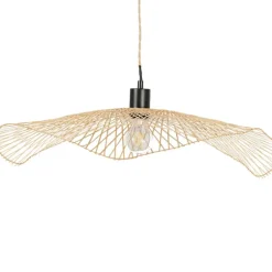 Fabrique de Styles Suspensions*Abat-jour non électrifié en bambou d65cm - Libellule