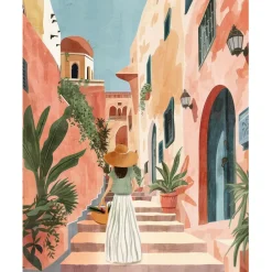 Fabrique de Styles Cadres Déco Et Affiches*Affiche femme ruelle 30x40cm