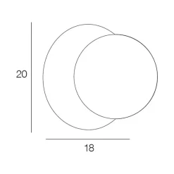 Fabrique de Styles Appliques*Applique en metal doré et verre laiton d18cm blanc - Manor