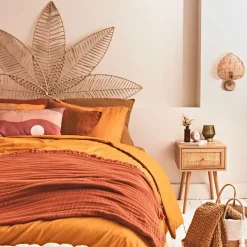 Fabrique de Styles Appliques*Applique feuille le avec intérupteur H33cm corde de papier - Calyp