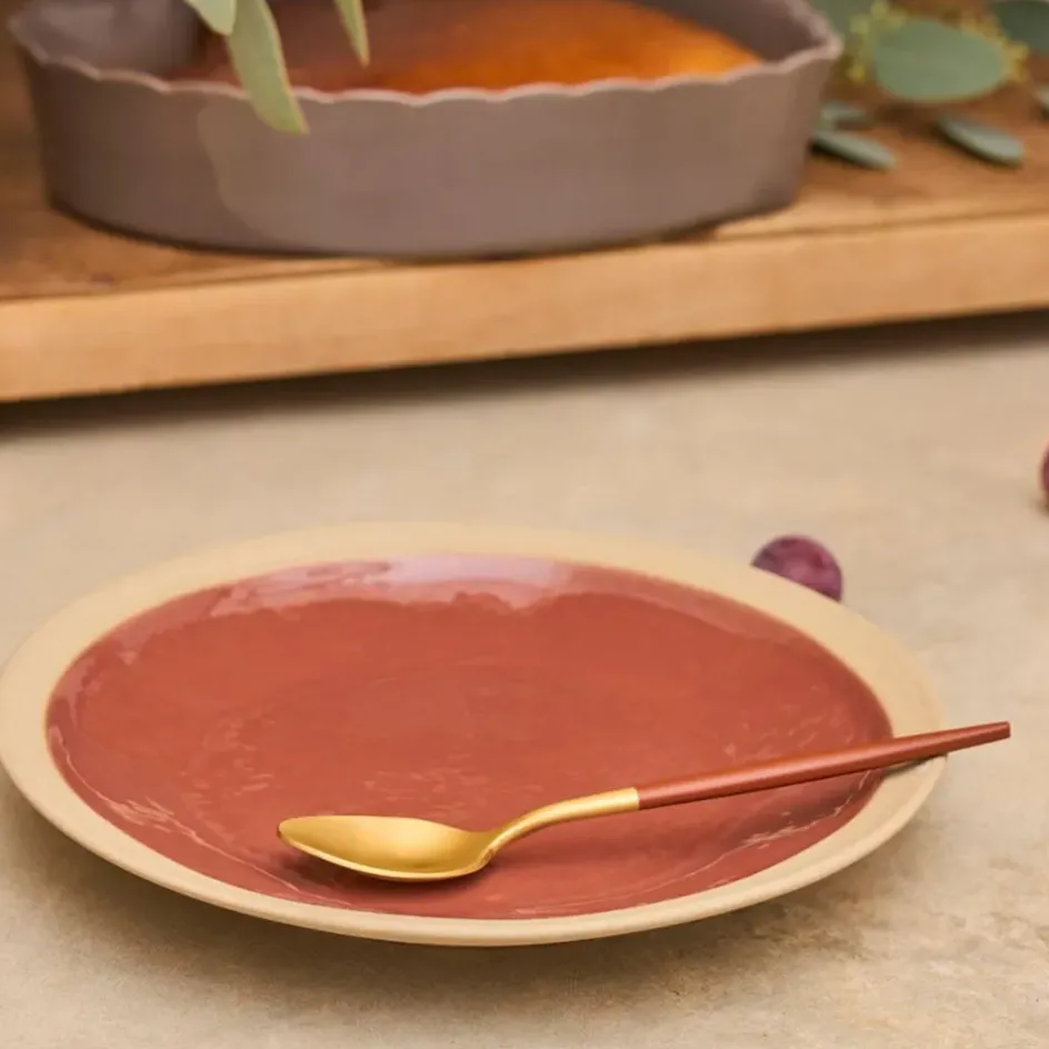 Fabrique de Styles Assiettes*Assiette à dessert en grès d21.5cm - Jade