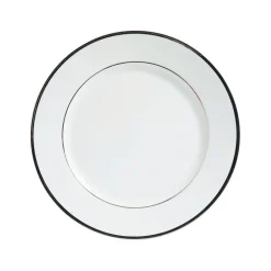 Fabrique de Styles Assiettes*Assiette à dessert en porcelaine blanc et platine d20cm - ginger