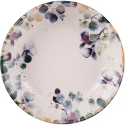 Fabrique de Styles Assiettes*Assiette à pates en faïence blanc d22cm - Garden