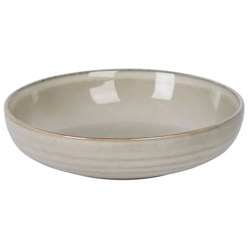 Fabrique de Styles Assiettes*Assiette creuse en grès d19cm - Nori