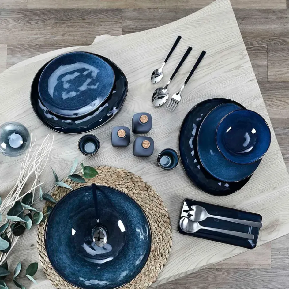 Fabrique de Styles Assiettes*Assiette galet en grès d27.5cm - au gres du temps