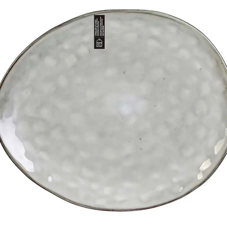 Fabrique de Styles Assiettes*Assiette galet en grès d27.5cm - au gres du temps