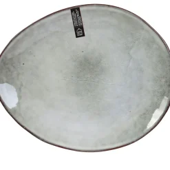 Fabrique de Styles Assiettes*Assiette galet en grès d22cm - au gres du temps