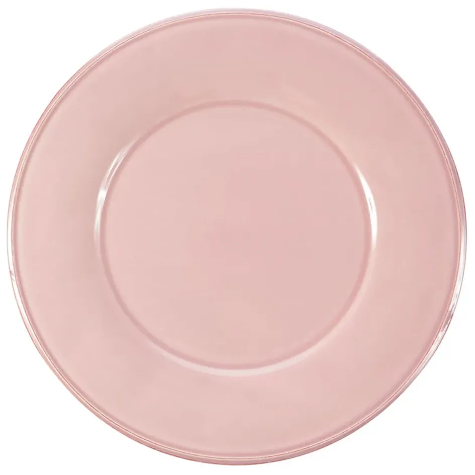 Fabrique de Styles Assiettes*Assiette plate en faïence rose poudré d28.5cm - constance