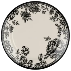 Fabrique de Styles Assiettes*Assiette plate en faïence noir d26cm - Lison