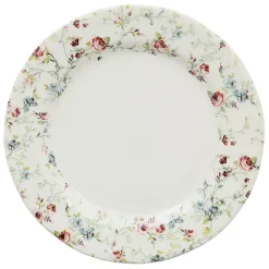 Fabrique de Styles Assiettes*Assiette plate en faïence d26cm - fleurs champs
