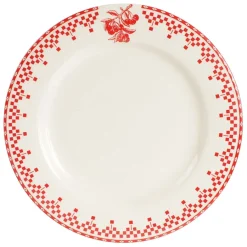 Fabrique de Styles Assiettes*Assiette plate en faïence d27cm - damier