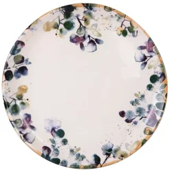 Fabrique de Styles Assiettes*Assiette plate en faïence blanc d27.5cm - Garden