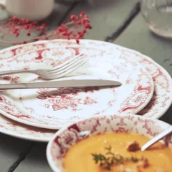 Fabrique de Styles Assiettes*Assiette plate en faience d26cm - clothilde