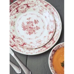 Fabrique de Styles Assiettes*Assiette plate en faience d26cm - clothilde