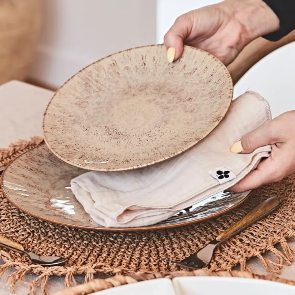 Fabrique de Styles Assiettes*Assiette plate en grès d27cm - Akaris