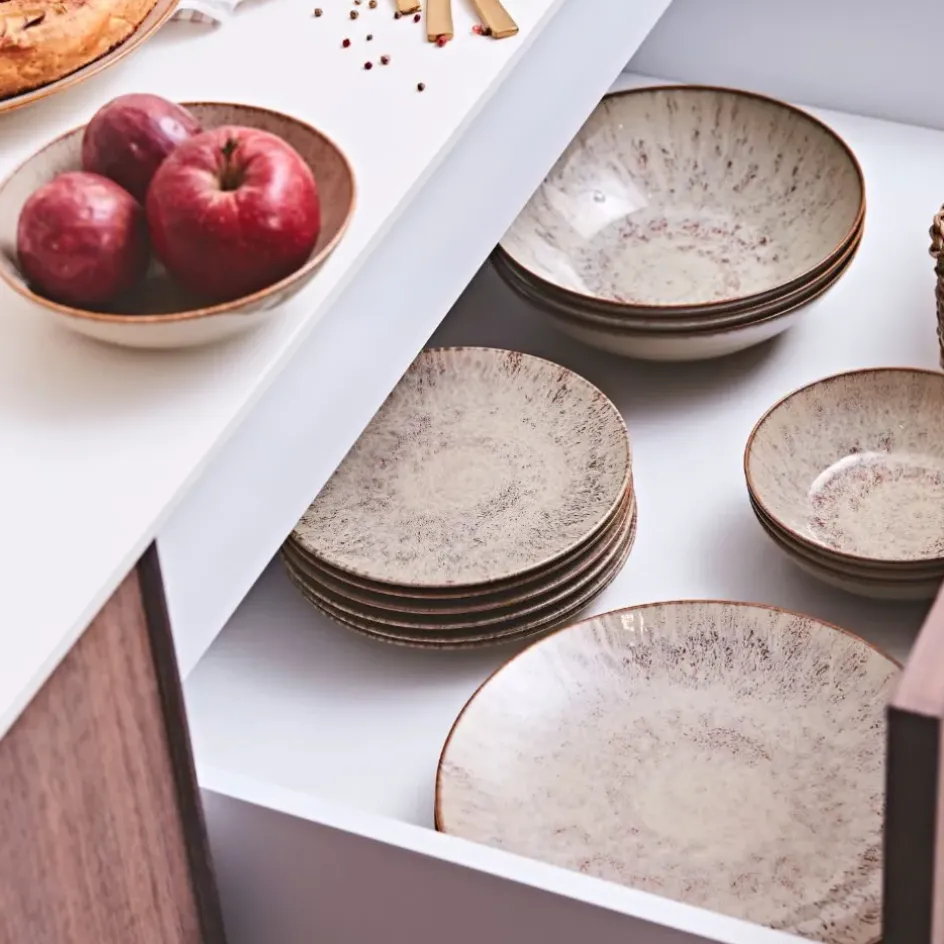 Fabrique de Styles Assiettes*Assiette plate en grès d27cm - Akaris