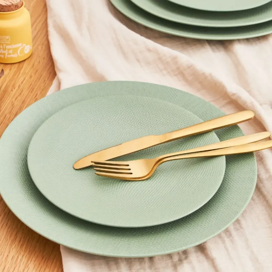 Fabrique de Styles Assiettes*Assiette plate en grès d27cm - Vesuvio