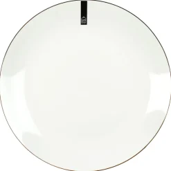 Fabrique de Styles Assiettes*Assiette plate en porcelaine lisere doré d26cm