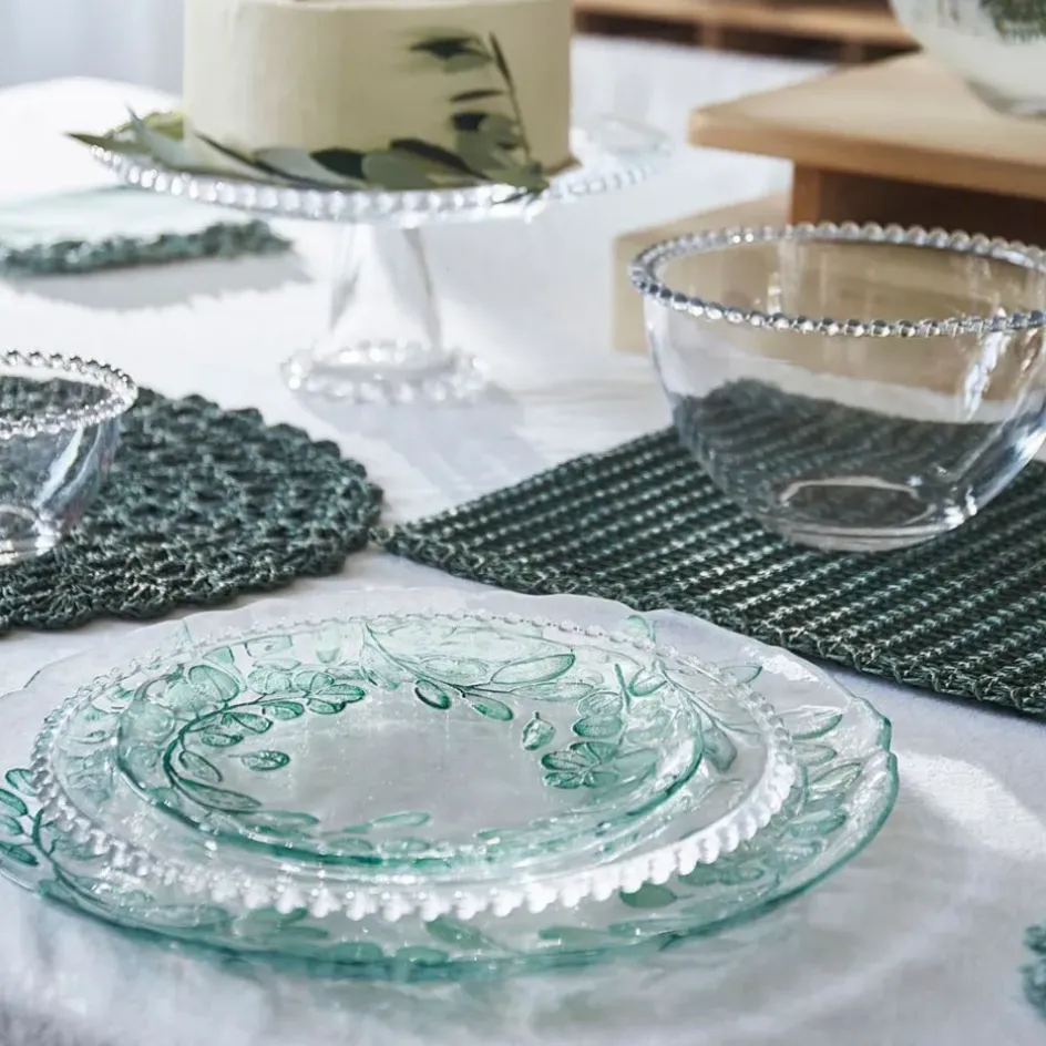 Fabrique de Styles Assiettes*Assiette plate en verre d26cm - perloa