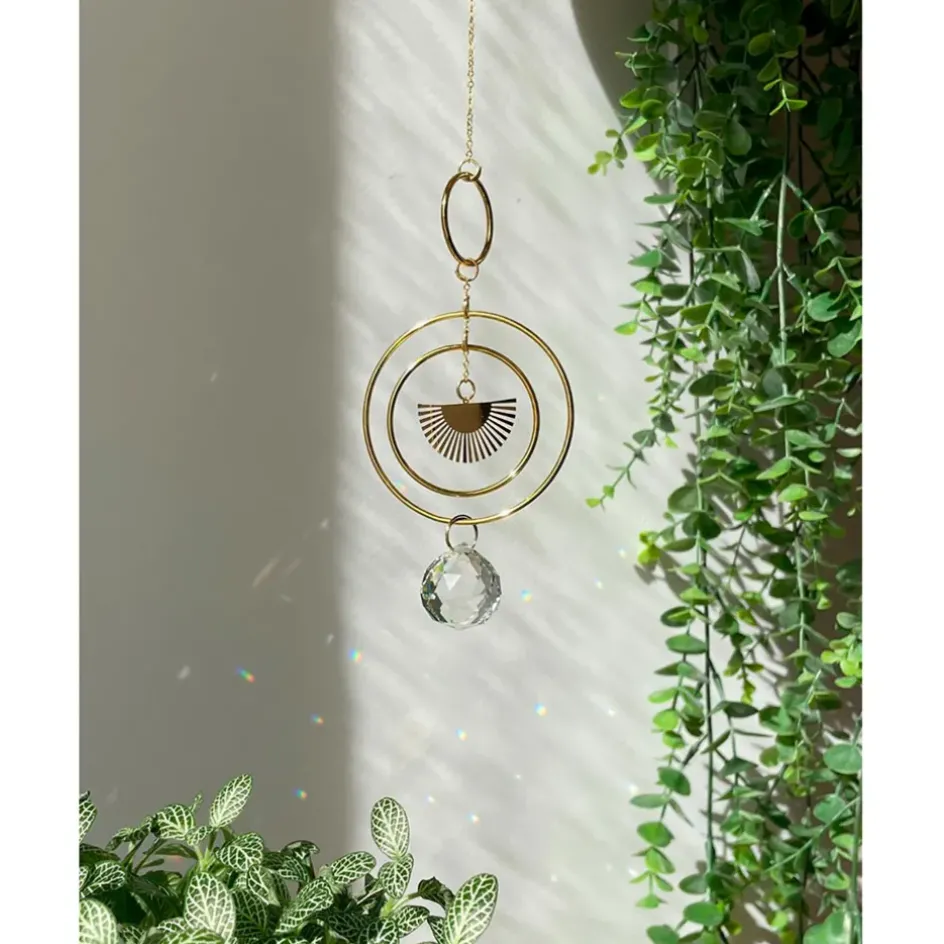 Fabrique de Styles Méditation Et Yoga*Attrape-soleil à suspendre aura h26cm