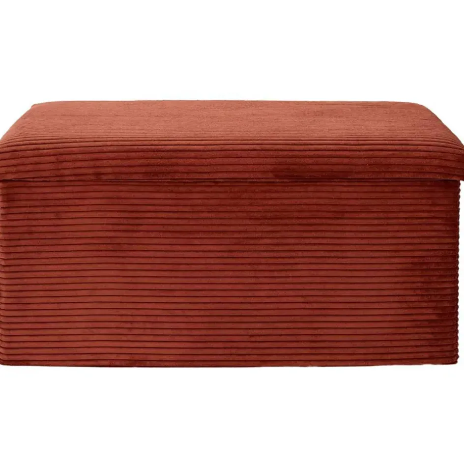 Fabrique de Styles Bancs Et Banquettes*Banc coffre pliable en tissu côtelé - Scarlett