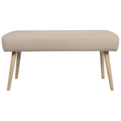 Fabrique de Styles Bancs Et Banquettes*Banc en lin coton et pin écru - Element