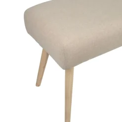 Fabrique de Styles Bancs Et Banquettes*Banc en lin coton et pin écru - Element