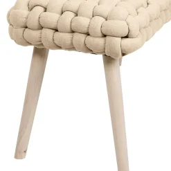 Fabrique de Styles Bancs Et Banquettes*Banc en tissu et pin - Element