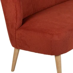 Fabrique de Styles Bancs Et Banquettes*Banquette 2 places en velours côtelé - Eleonor