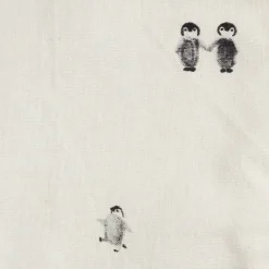 Enfant Fabrique de Styles Accessoires Repas*Bavoir en coton écru et gris - Banquise