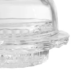 Fabrique de Styles Accessoires De Table*Beurrier rond en verre -mystre