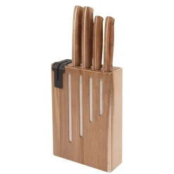 Fabrique de Styles Couteaux De Cuisine*Bloc de 4 couteaux en inox et acacia - Natural Life