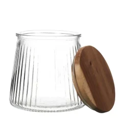 Fabrique de Styles Petits Rangements*Bocal en verre 65cl - Top Acacia