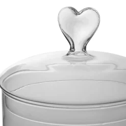 Fabrique de Styles Bonbonnières, Cloches Et Coupes*Bocal en verre coeur papille