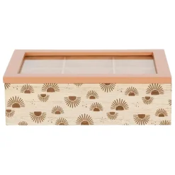 Fabrique de Styles Boîtes*Boite à thé 6 compartiments - sweet leaves