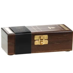 Fabrique de Styles Jeux*Boite a des en bois 16x5xh5cm