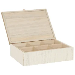 Fabrique de Styles Boîtes*Boite avec couvercle en rotin - blue sand