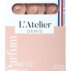 Fabrique de Styles Bougies Parfumées*Boite de 24 bougies chauffe-plats parfumés reve poudrée -