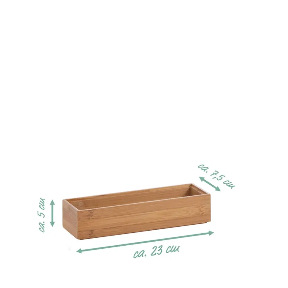 Fabrique de Styles Rangements Salle De Bain*Boite de rangement en bambou 23x7.5xh5cm