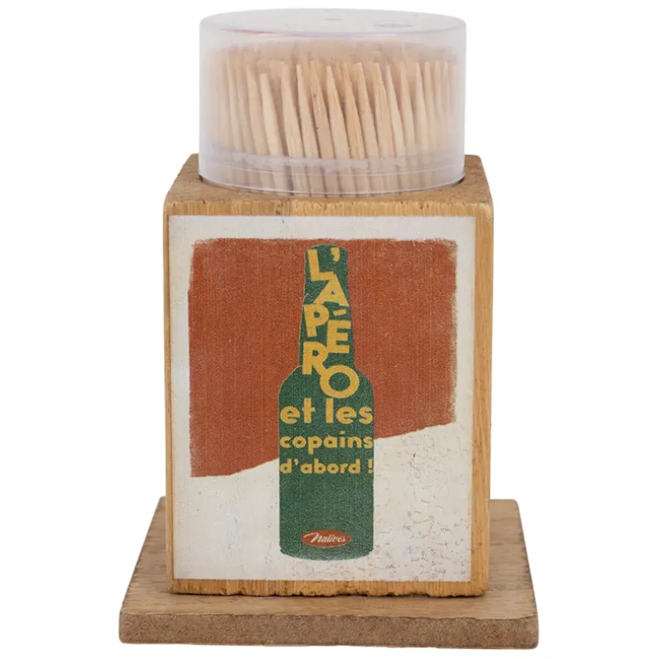 Fabrique de Styles Petits Rangements*Boite pics apéro en bambou et pin - Copains d'Abord