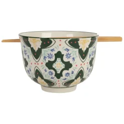 Fabrique de Styles Bols Et Coupelles*Bol baguette en grès et bambou vert d13cm - Azulejo