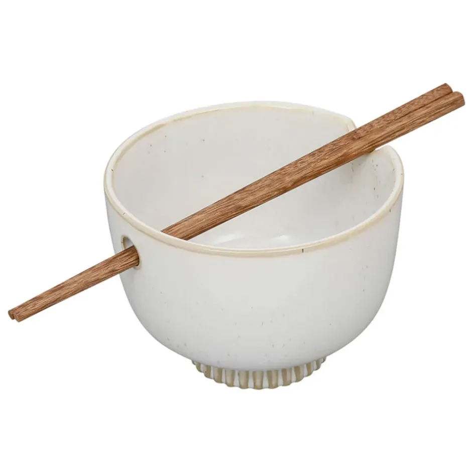 Fabrique de Styles Bols Et Coupelles*Bol en grès et baguettes d14cm - Organic