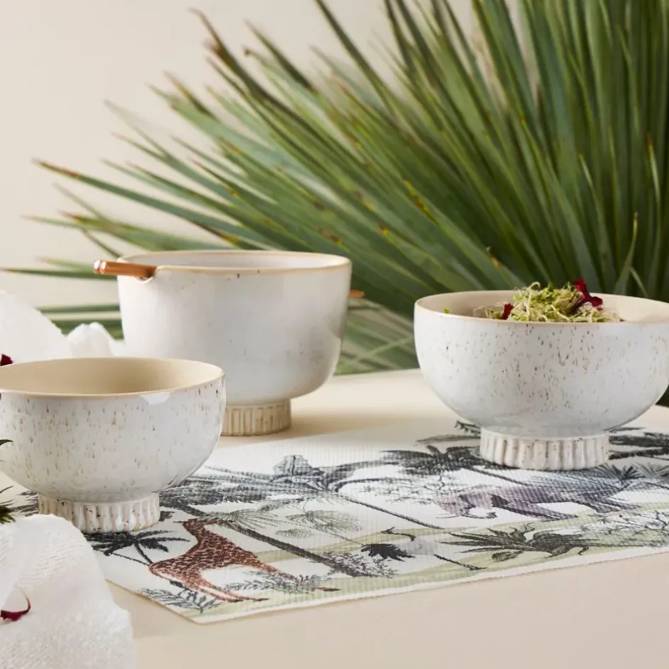 Fabrique de Styles Bols Et Coupelles*Bol en grès et baguettes d14cm - Organic