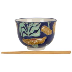 Fabrique de Styles Bols Et Coupelles*Bol en grès et bambou et baguettes - Flaura
