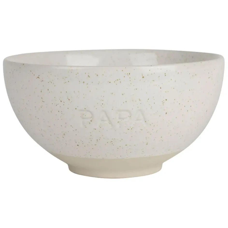 Fabrique de Styles Bols Et Coupelles*Bol papa en grès écru moucheté 70cl