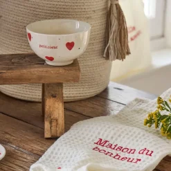 Fabrique de Styles Bols Et Coupelles*Bol Petit cœur en grès moucheté 30cl - Famille