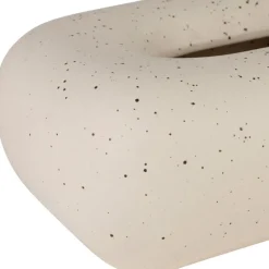 Fabrique de Styles Petits Objets Déco*Boîte à mouchoir en grès blanc moucheté - Klosen